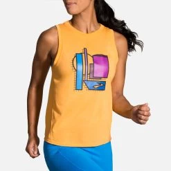 Brooks Distance Graphic Tank Women's (2020) -Sport Racquet Shop 056801 766 1