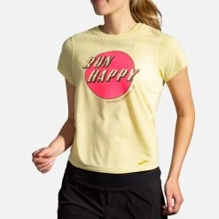 Brooks Distance Graphic Short Sleeve Women's (2020) -Sport Racquet Shop 056802 765 1