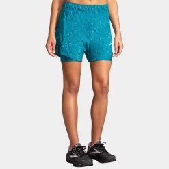 Brooks Chaser 5" 2-in-1 Shorts Women's -Sport Racquet Shop 056804 486 1