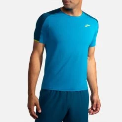 Brooks Atmosphere Short Sleeve Men's (2020) -Sport Racquet Shop 056815 479 1
