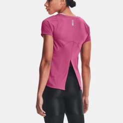 Under Armour Iso-Chill Run Short Sleeve Women's -Sport Racquet Shop 056880 678 2