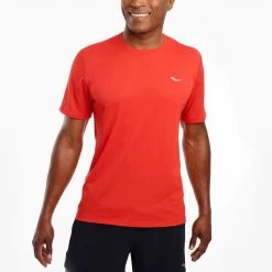 Saucony Stopwatch Short Sleeve Men's -Sport Racquet Shop 057008 pc 1