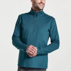 Saucony Solstice 1/4 Zip Men's -Sport Racquet Shop 057425 ln 1