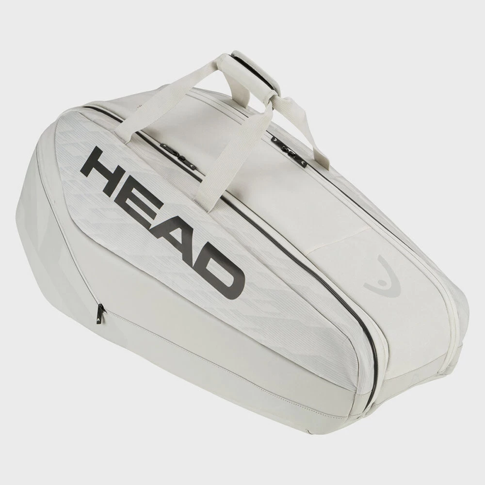 HEAD Pro X Racquet Bag M 6 Pack Corduroy White/White 4 HEAD Pro X Racquet Bag M 6 Pack Corduroy White/White - Image 2