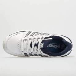 K-Swiss Hypercourt Express Leather Men's White/Navy/Silver -Sport Racquet Shop 113347 2