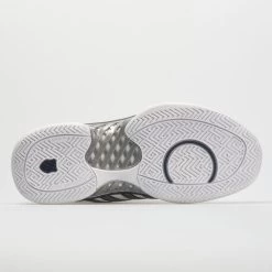 K-Swiss Hypercourt Express Leather Men's White/Navy/Silver -Sport Racquet Shop 113347 4