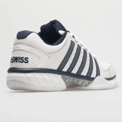 K-Swiss Hypercourt Express Leather Men's White/Navy/Silver -Sport Racquet Shop 113347 6