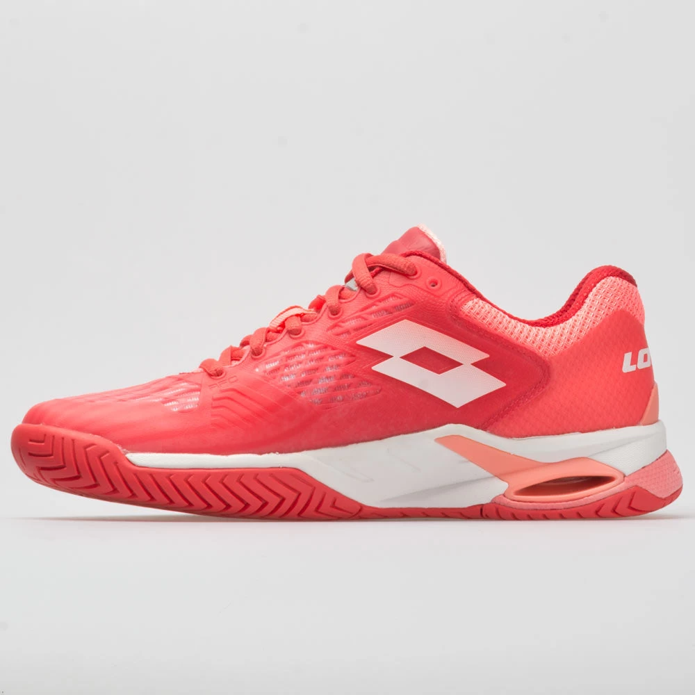 Lotto Mirage 100 Speed Women's Red Fluo/All White/Vivid Rose 4 Lotto Mirage 100 Speed Women's Red Fluo/All White/Vivid Rose - Image 2