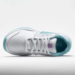 K-Swiss Court Express Women's White/Angel Blue/Sheer Lilac 10 K-Swiss Court Express Women's White/Angel Blue/Sheer Lilac -Sport Racquet Shop 116923 2