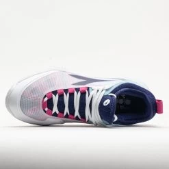 Diadora Speed Blushield Fly 4+ Clay Women's White/Blueprint/Pink -Sport Racquet Shop 117030 2