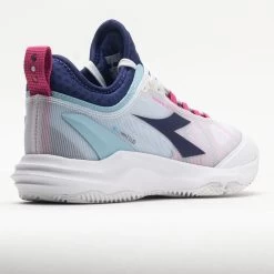 Diadora Speed Blushield Fly 4+ Clay Women's White/Blueprint/Pink -Sport Racquet Shop 117030 6