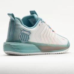 K-Swiss Ultrashot 3 Women's Blanc De Blanc/Mile Blue/Desert Flower -Sport Racquet Shop 117133 6