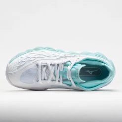Mizuno Wave Enforce Tour AC Women's White/Tanager Turquoise -Sport Racquet Shop 117145 2