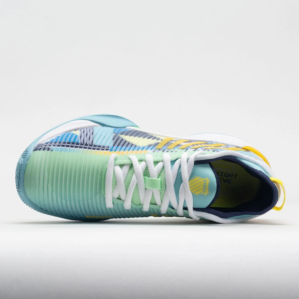 K-Swiss Hypercourt Supreme X Lucky In Love Gulf Stream/Green/Fire 5 K-Swiss Hypercourt Supreme X Lucky In Love Gulf Stream/Green/Fire - Image 3