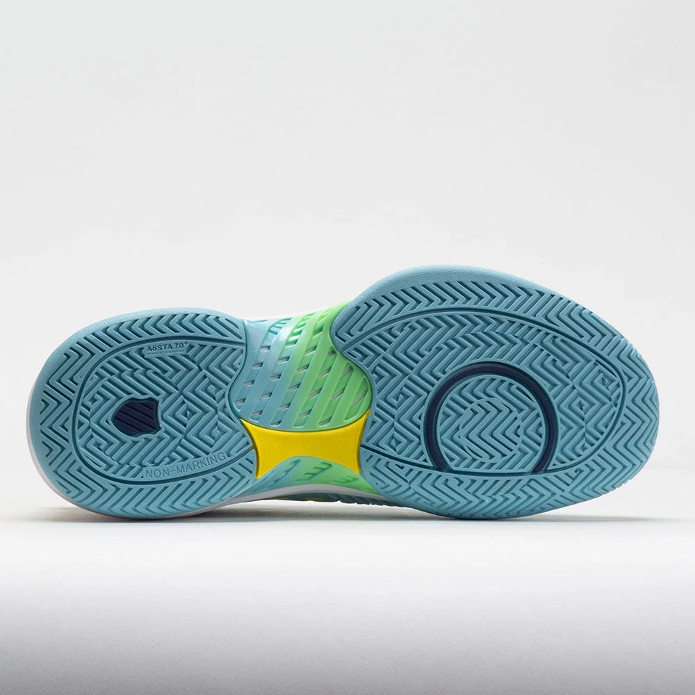 K-Swiss Hypercourt Supreme X Lucky In Love Gulf Stream/Green/Fire 6 K-Swiss Hypercourt Supreme X Lucky In Love Gulf Stream/Green/Fire - Image 4