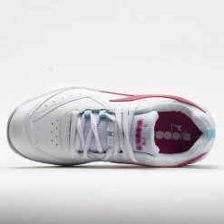 Diadora Challenge 5 SL Junior White/Pinklady -Sport Racquet Shop 121358 2