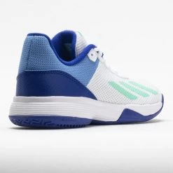 Adidas CourtFlash Junior White/Pulse Mint/Lucid Blue -Sport Racquet Shop 121369 6