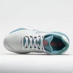 K-Swiss Hypercourt Express 2 Junior Blanc De Blanc/Nile Blue/Desert 10 K-Swiss Hypercourt Express 2 Junior Blanc De Blanc/Nile Blue/Desert -Sport Racquet Shop 121383 2