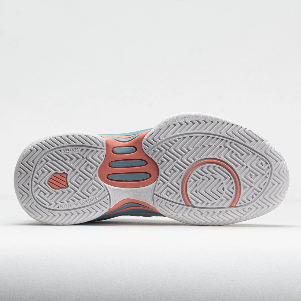 K-Swiss Hypercourt Express 2 Junior Blanc De Blanc/Nile Blue/Desert 6 K-Swiss Hypercourt Express 2 Junior Blanc De Blanc/Nile Blue/Desert - Image 4