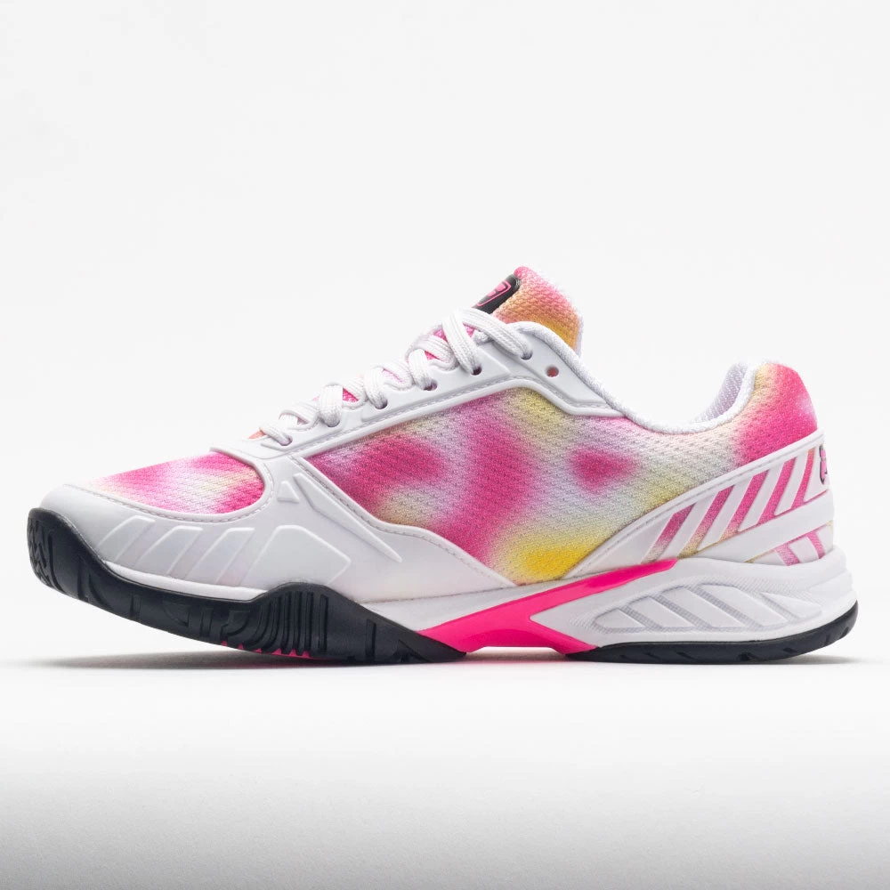 Fila Volley Zone Women's Tie-Dye Print White/Pink/Black 4 Fila Volley Zone Women's Tie-Dye Print White/Pink/Black - Image 2
