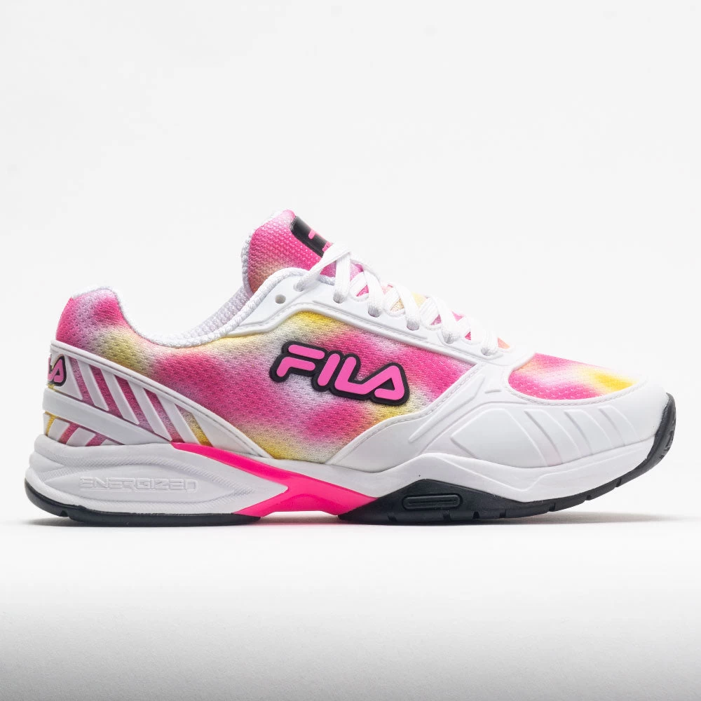 Fila Volley Zone Women's Tie-Dye Print White/Pink/Black 3 Fila Volley Zone Women's Tie-Dye Print White/Pink/Black