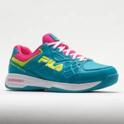 Fila Double Bounce 3 Women's Scuba Blue/White/Safety Yellow -Sport Racquet Shop 370041 5
