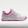 Fila Double Bounce 3 Women's White/White/Pink Glo -Sport Racquet Shop 370042 3