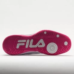 Fila Double Bounce 3 Women's White/White/Pink Glo -Sport Racquet Shop 370042 4