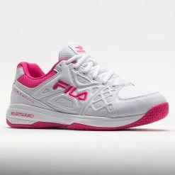 Fila Double Bounce 3 Women's White/White/Pink Glo -Sport Racquet Shop 370042 5