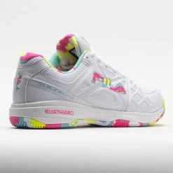 Fila Double Bounce 3 Women's White/White/Multicolor -Sport Racquet Shop 370043 6