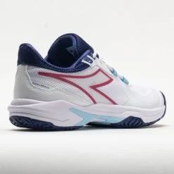 Diadora Trofeo 2 AG Pickleball Women's White/Blueprint/Pink Yarrow 13 Diadora Trofeo 2 AG Pickleball Women's White/Blueprint/Pink Yarrow -Sport Racquet Shop 370081 6