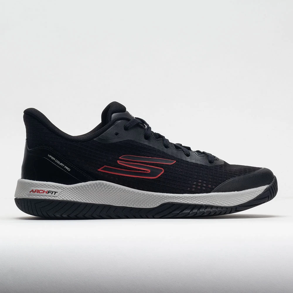 Skechers Viper Court Pro Men's Black/Red 3 Skechers Viper Court Pro Men's Black/Red