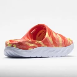 HOKA Ora Recovery Slide Swirl Unisex Yellow Pear/Fiesta -Sport Racquet Shop 570558 6