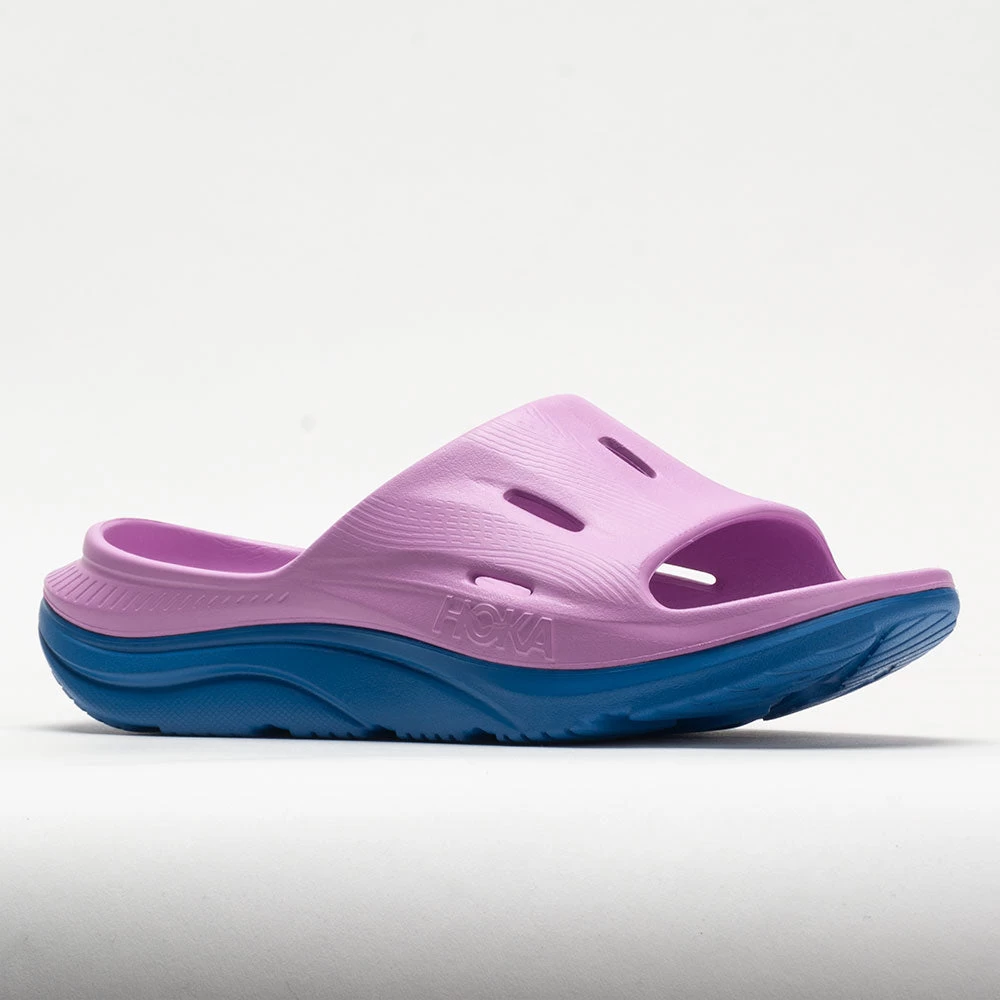 HOKA Ora Recovery Slide 3 Unisex Cyclamen/Coastal Sky 7 HOKA Ora Recovery Slide 3 Unisex Cyclamen/Coastal Sky - Image 5