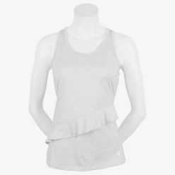 Fila Ruffles & Stripes Ruffle Racerback Tank Women's -Sport Racquet Shop 757418 100 1