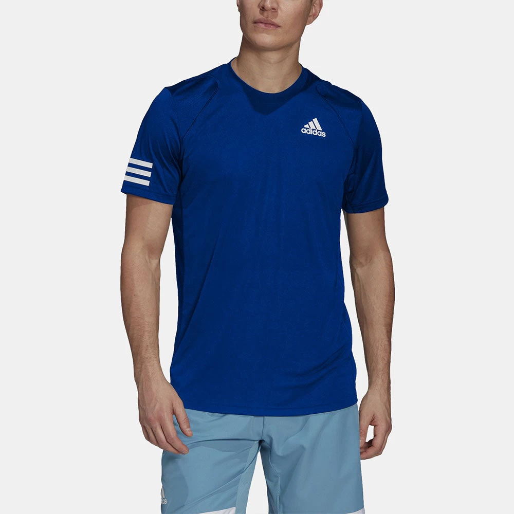 Adidas Club 3-Stripe T-Shirt Men's 7 Adidas Club 3-Stripe T-Shirt Men's - Image 5