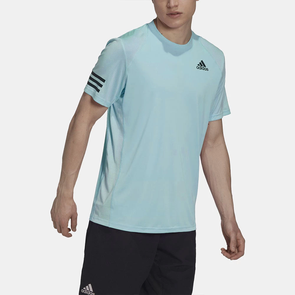 Adidas Club 3-Stripe T-Shirt Men's 9 Adidas Club 3-Stripe T-Shirt Men's - Image 7