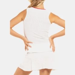 Lucky In Love The Whites Mesh Love Tank Women's -Sport Racquet Shop 758075 166 2