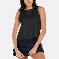 Lucky In Love Pleats Please Tank Women's