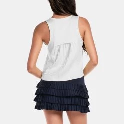 Lucky In Love Pleats Please Tank Women's -Sport Racquet Shop 758275 110 2